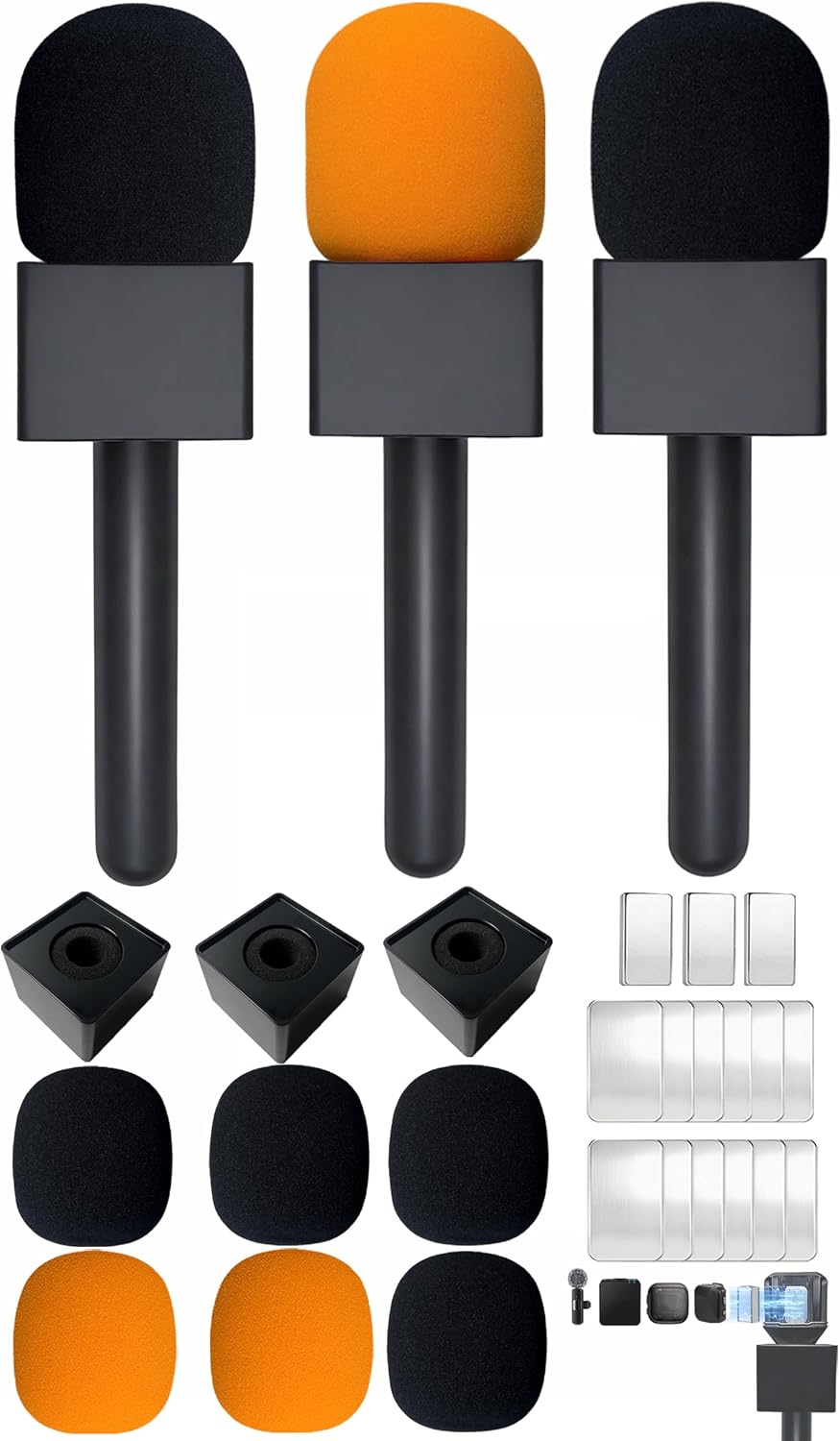 SOPORTE PARA MICRÓFONO HODQPPQ 3 UNIDADES COMPATIBLE CON DJI MIC MINI/2/3 Y RØDE - 1
