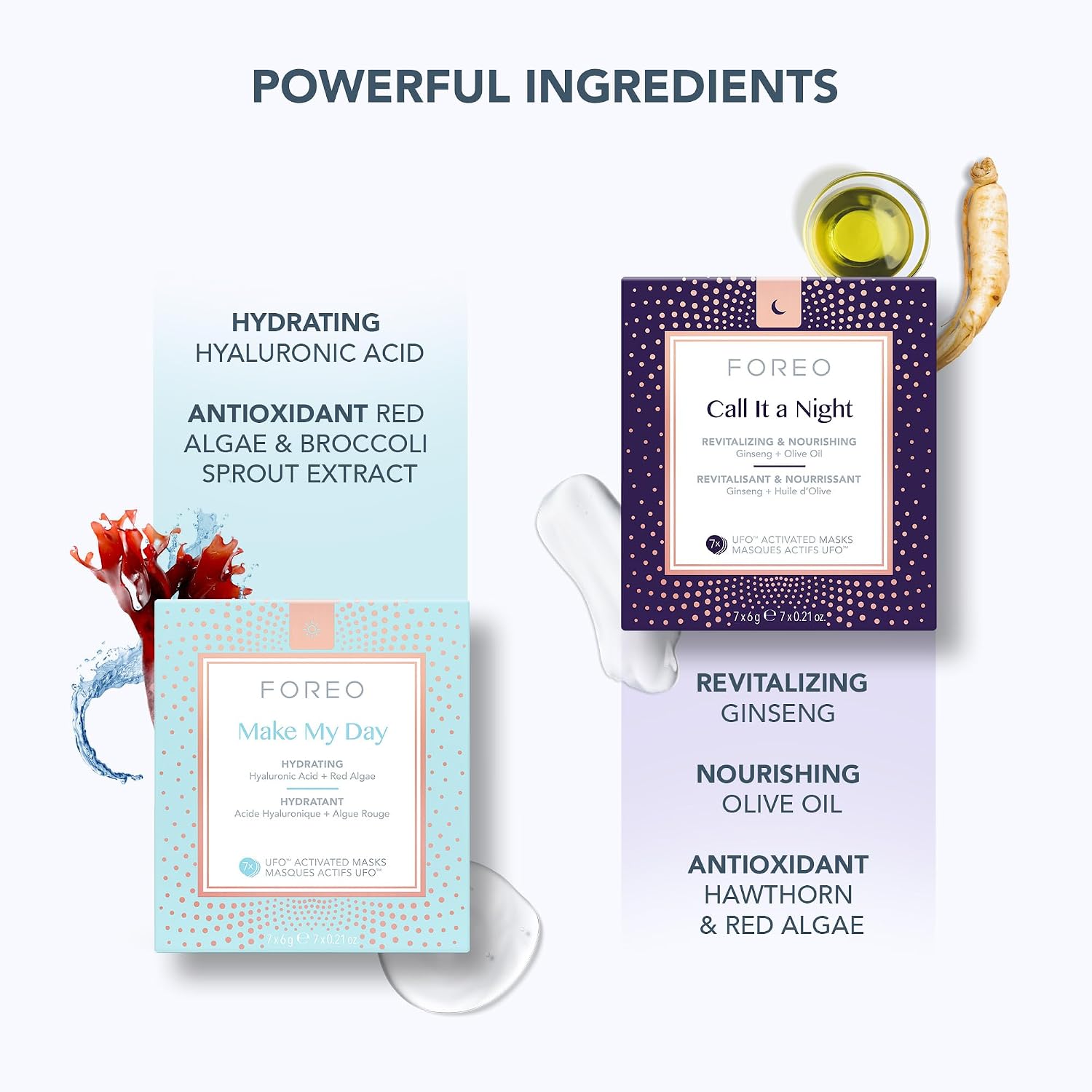 DISPOSITIVO FACIAL FOREO UFO 3 CON 14 MASCARILLAS UFO Y MASCARILLA NOCTURNA HIDRATANTE - 5