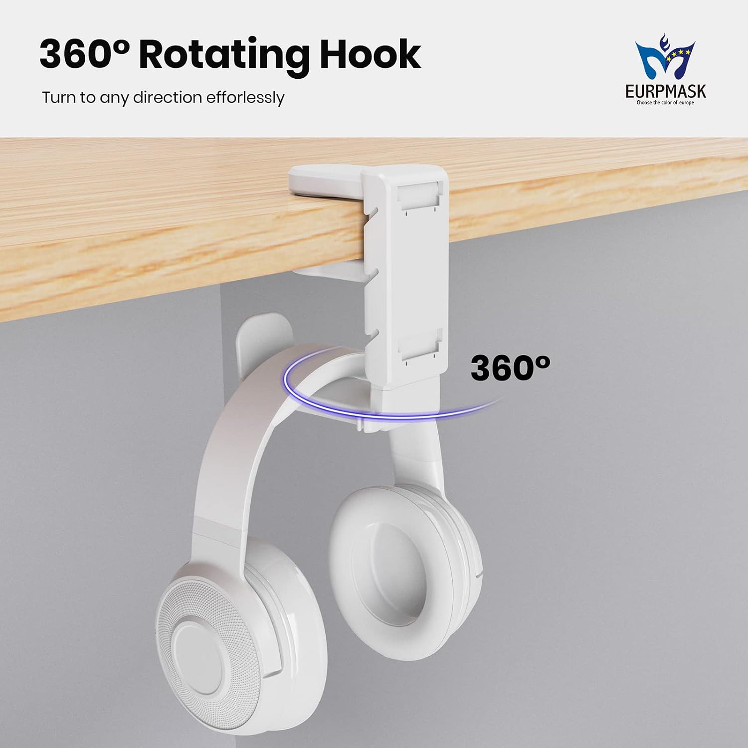 SOPORTE PARA AUDÍFONOS EURPMASK 3 EN 1 CON 2 SOPORTES PARA CONTROLES - 5