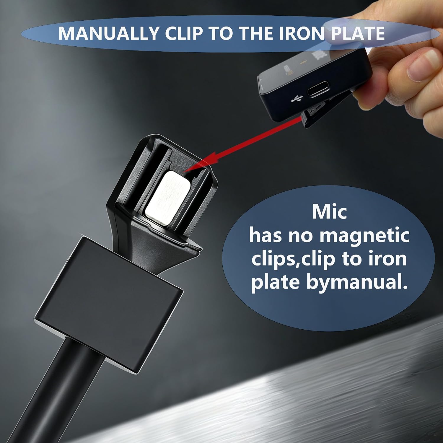 MICRÓFONO HOLDER PARA DJI MIC MINI Y OTROS MICRÓFONOS INALÁMBRICOS - 5