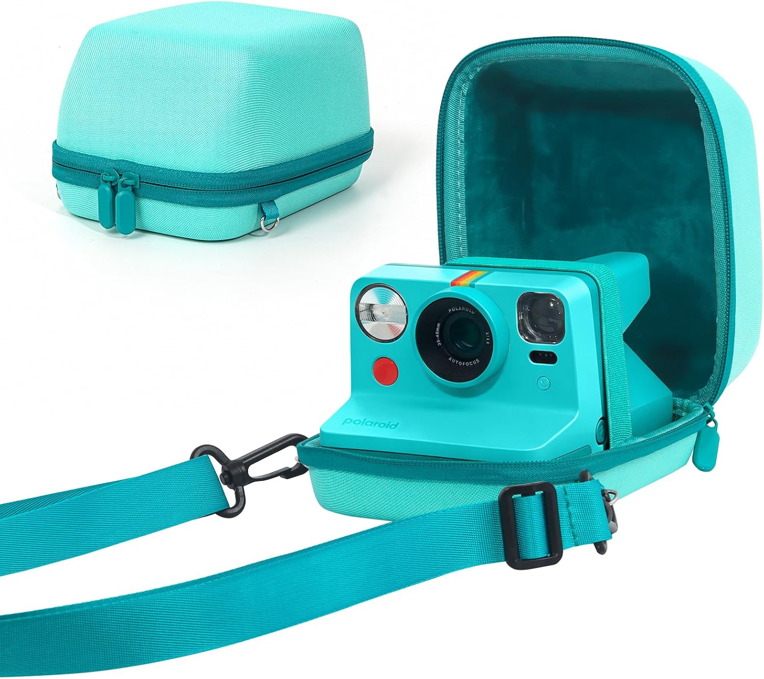 FUNDA PARA CÁMARA WOGOZAN PARA POLAROID NOW/NOW+/I-TYPE/FLIP INSTANTÁNEA COLOR AGUAMARINA - 1