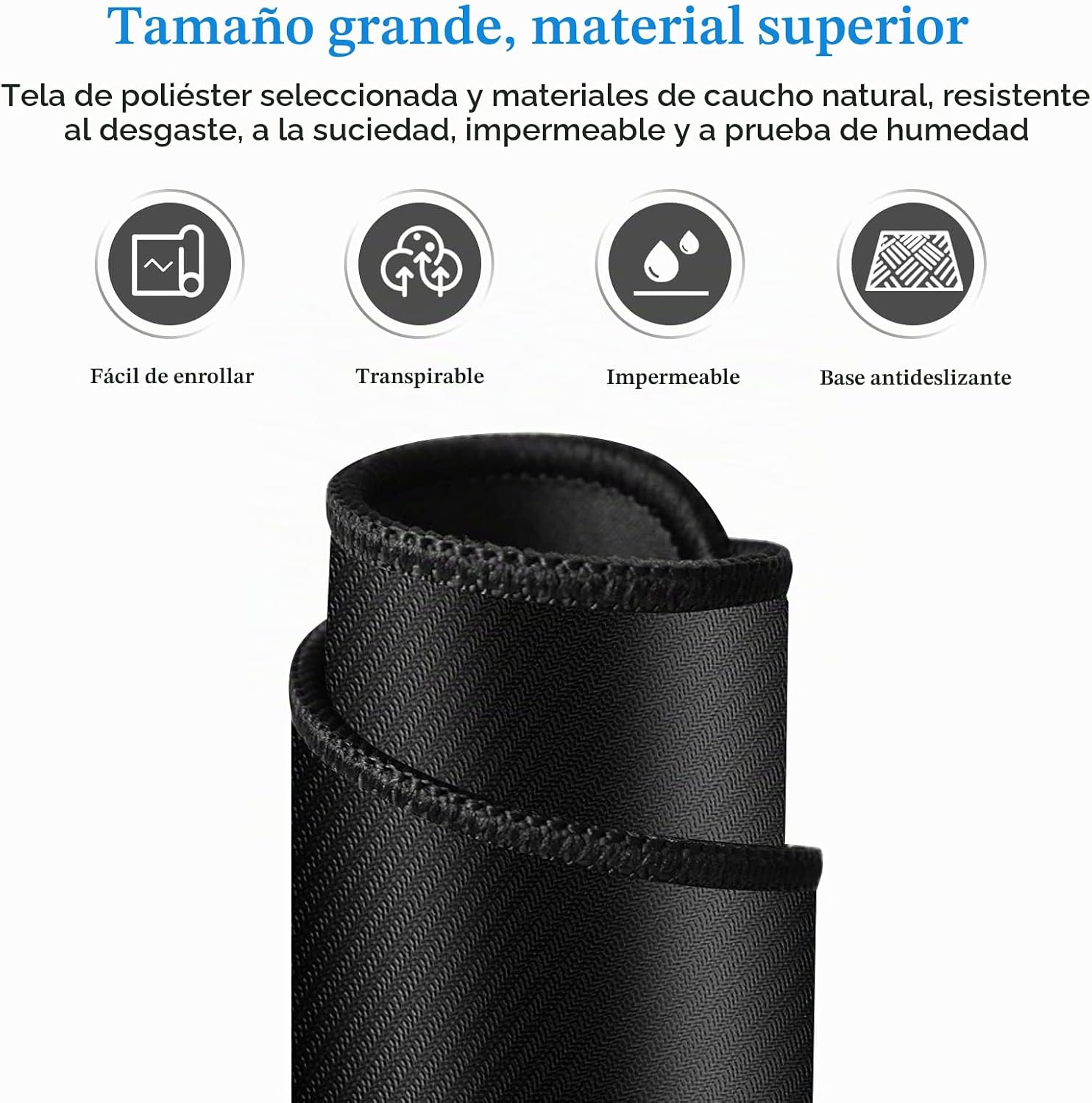 MOUSE PAD GAMING ANPOLLO XXL 900X400X3 MM NEGRO - 4