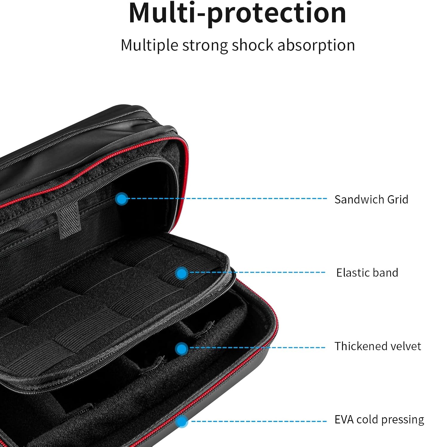 ESTUCHE DE TRANSPORTE GRANDE TELESIN PARA CÁMARAS GOPRO Y ACCESORIOS - 5
