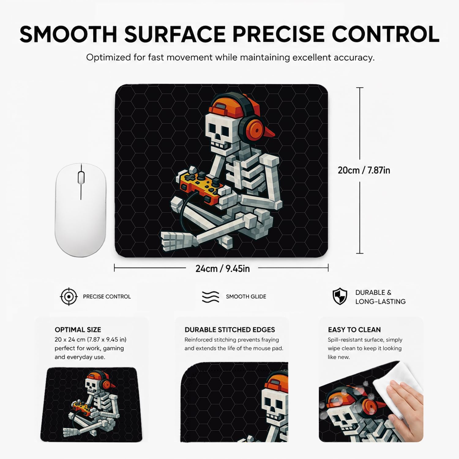 MOUSE PAD HONLUNG GOTHIC CALAVERA 24 X 20 CM - 2