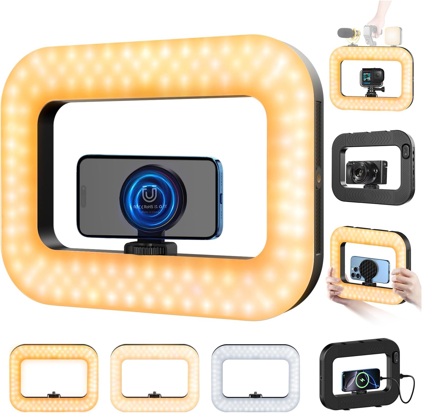 ESTABILIZADOR PARA CELULAR CON LUZ LED Y BATERÍA 8000MAH YAYUSI - 1