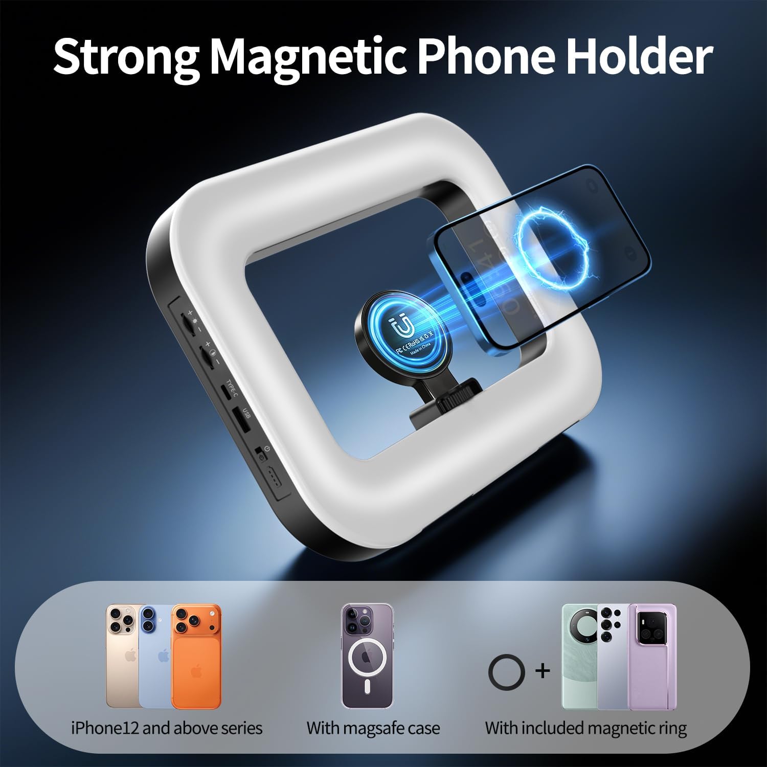 ESTABILIZADOR PARA CELULAR CON LUZ LED Y BATERÍA 8000MAH YAYUSI - 2
