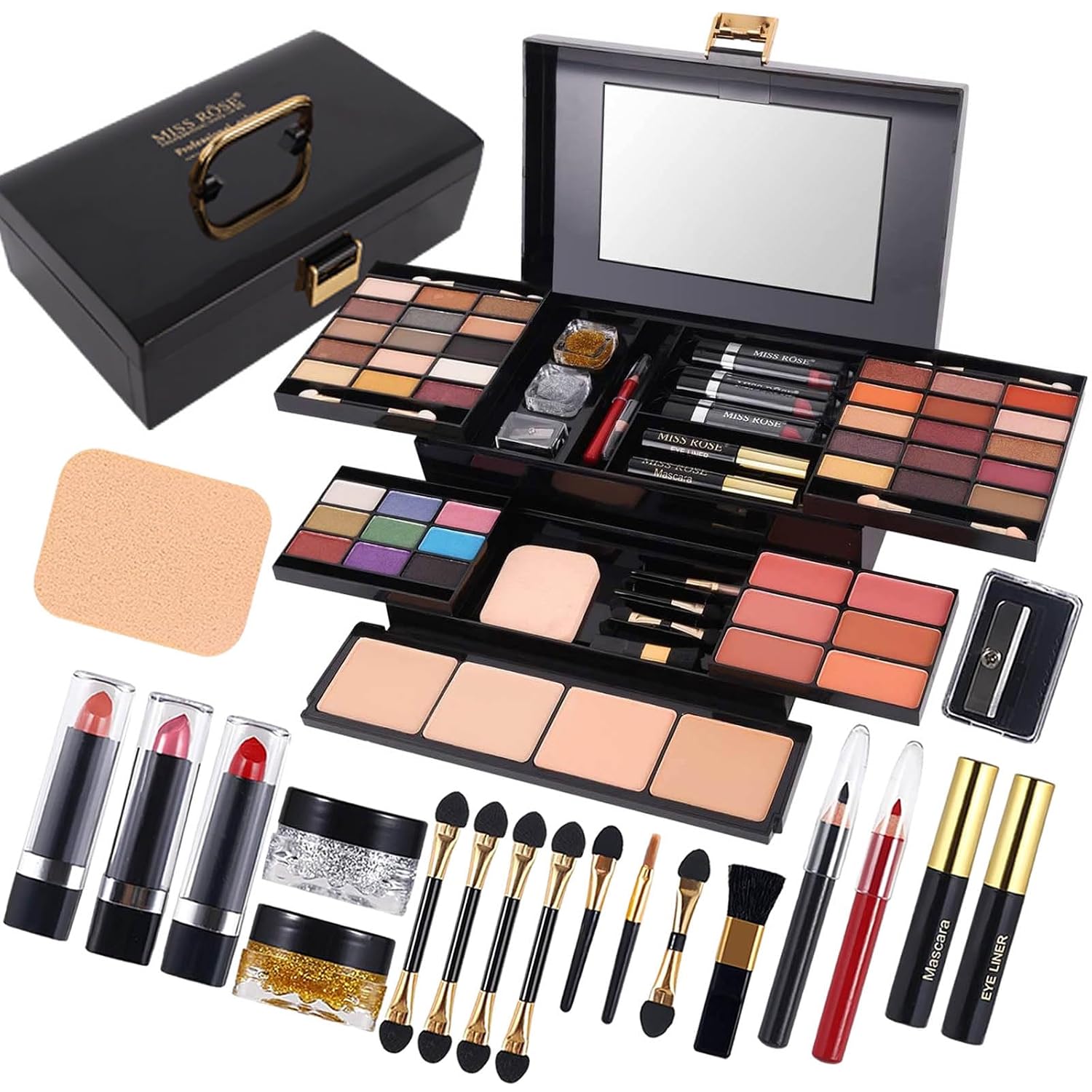 SET DE MAQUILLAJE MISS ROSE M 58 COLOR PROFESIONAL 331Y - 1