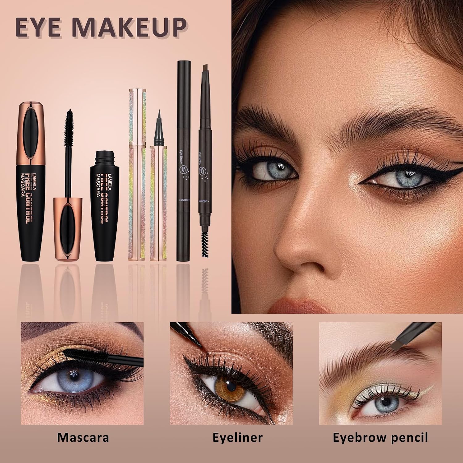 SET DE MAQUILLAJE COMPLETO MONRUEVT PARA MUJER - 5