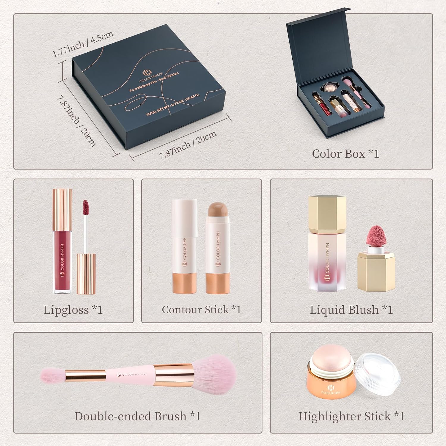 SET DE MAQUILLAJE COLOR NYMPH PARA ADOLESCENTES KIT PARA PRINCIPIANTES - 2