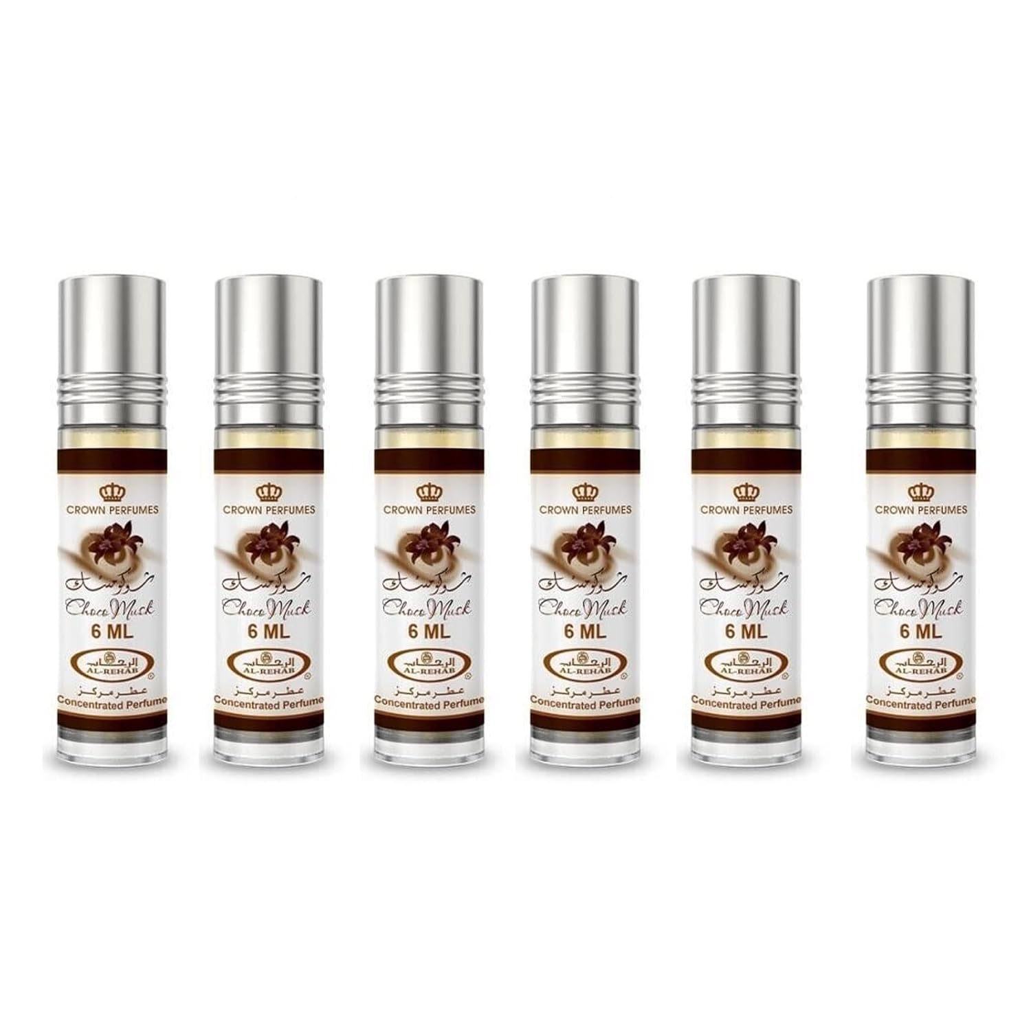 PERFUME CONCENTRADO AL-REHAB CHOCO MUSK UNISEX 6 X 0.2 OZ - 4