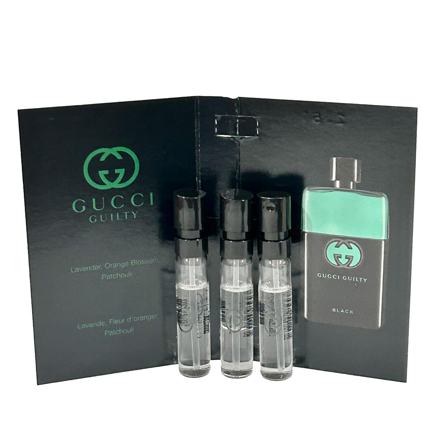 PERFUME GUCCI GUILTY BLACK MEN EDT SPRAY MINI 1.5 ML SET 3 - 2