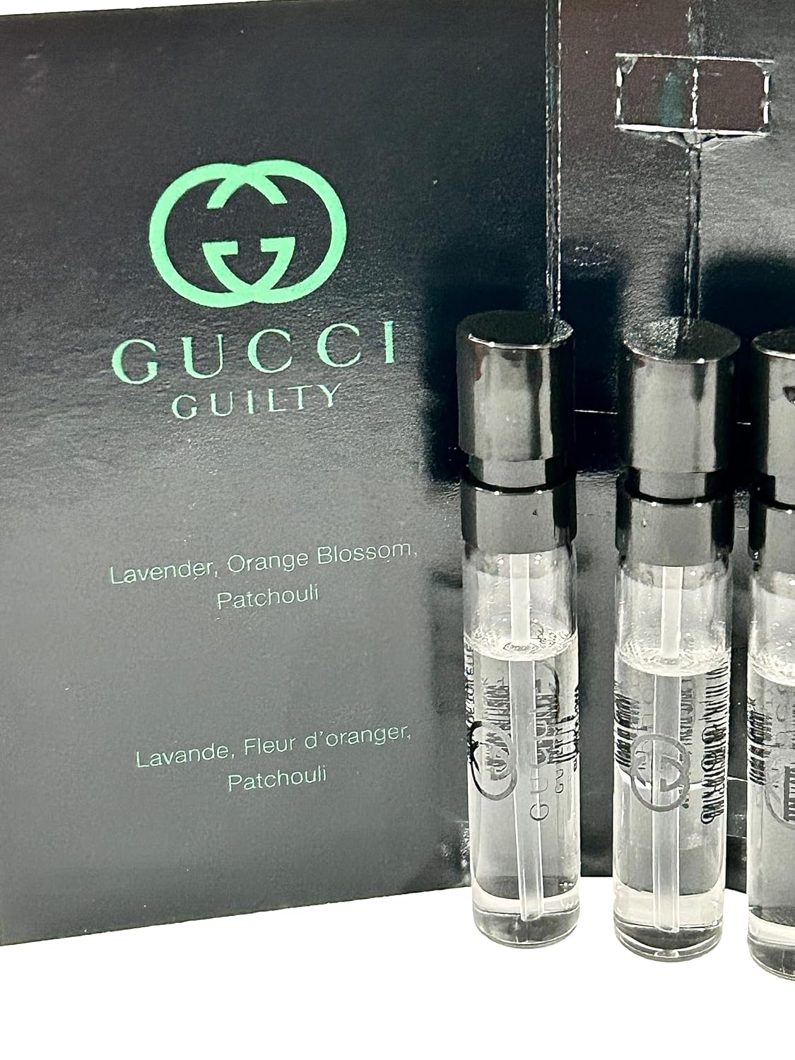 PERFUME GUCCI GUILTY BLACK MEN EDT SPRAY MINI 1.5 ML SET 3 - 4