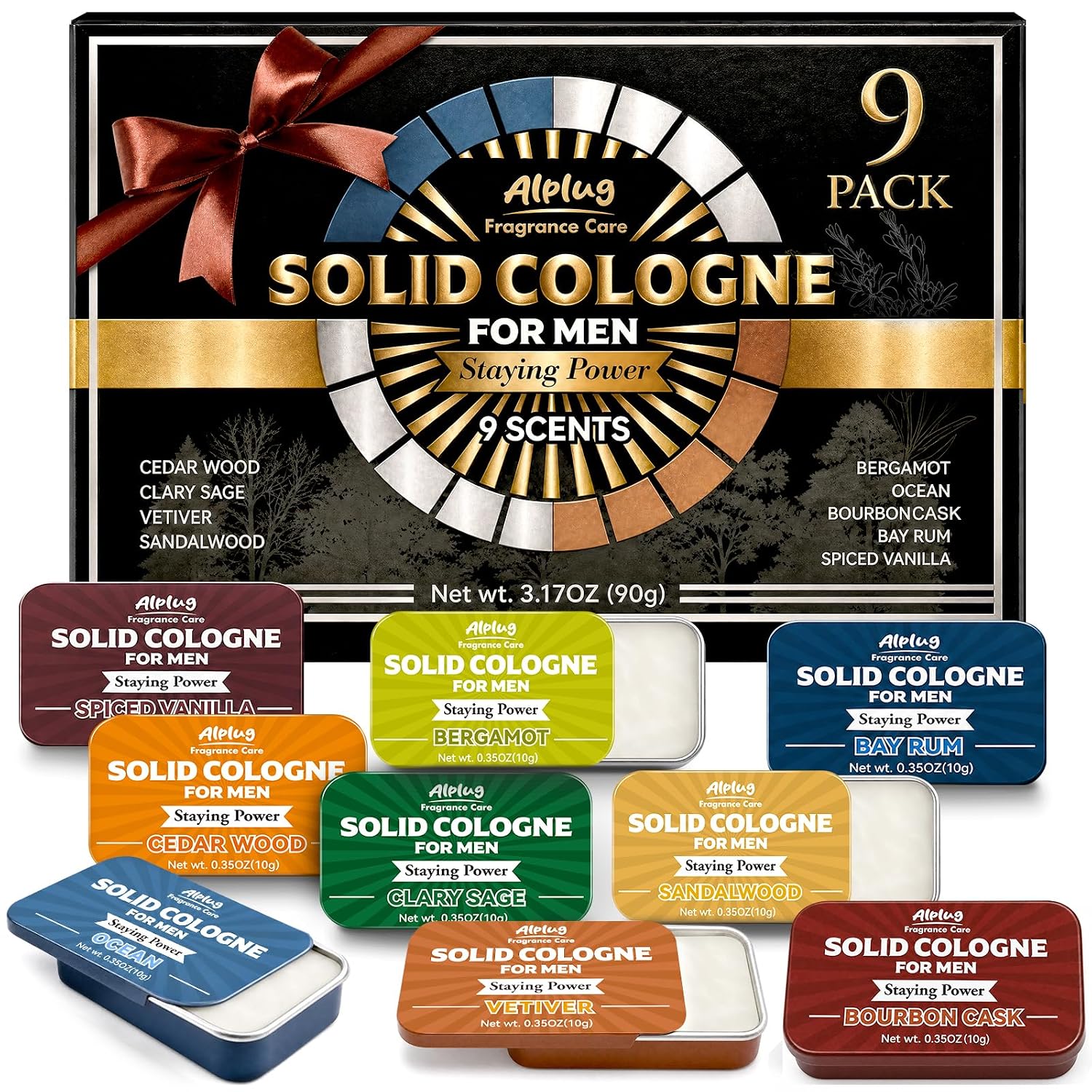 PERFUME SÓLIDO PARA HOMBRE ALPLUG 9 AROMAS PACK - 1