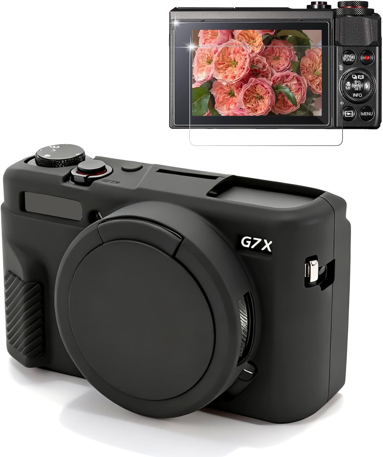 CARCASA PARA CÁMARA CANON G7X MARK II / G7X FREVYVE NEGRA - 1