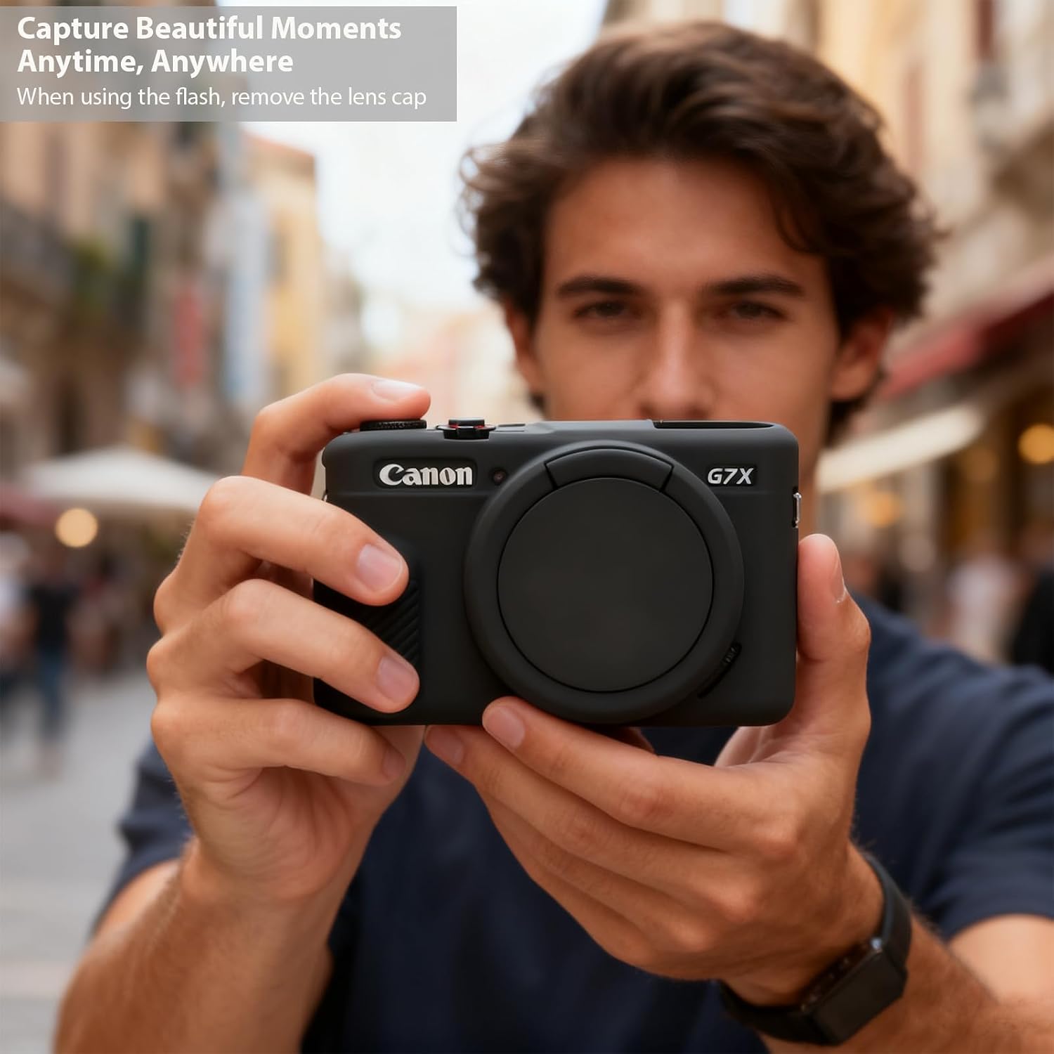 CARCASA PARA CÁMARA CANON G7X MARK II / G7X FREVYVE NEGRA - 2