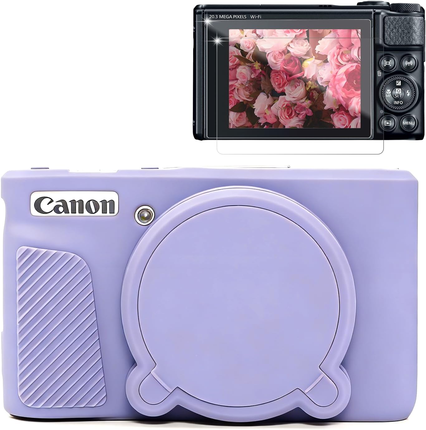 CARCASA PARA CÁMARA CANON POWERSHOT SX740 HS SX730 HS LILAC - 1