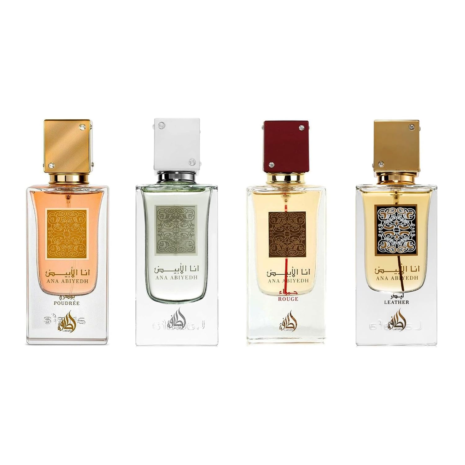 SET DE PERFUMES LATTAFA ANA ABIYEDH 3 PIEZAS (ANA ABIYEDH, ROUGE, LEATHER) - 5