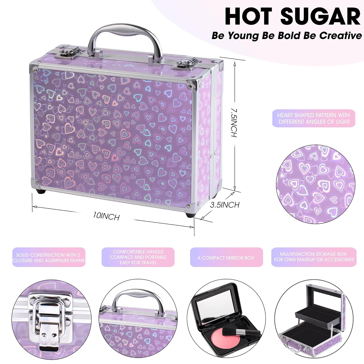 SET DE MAQUILLAJE HOT SUGAR DELUXE STARTER PURPLE LOVE - 2