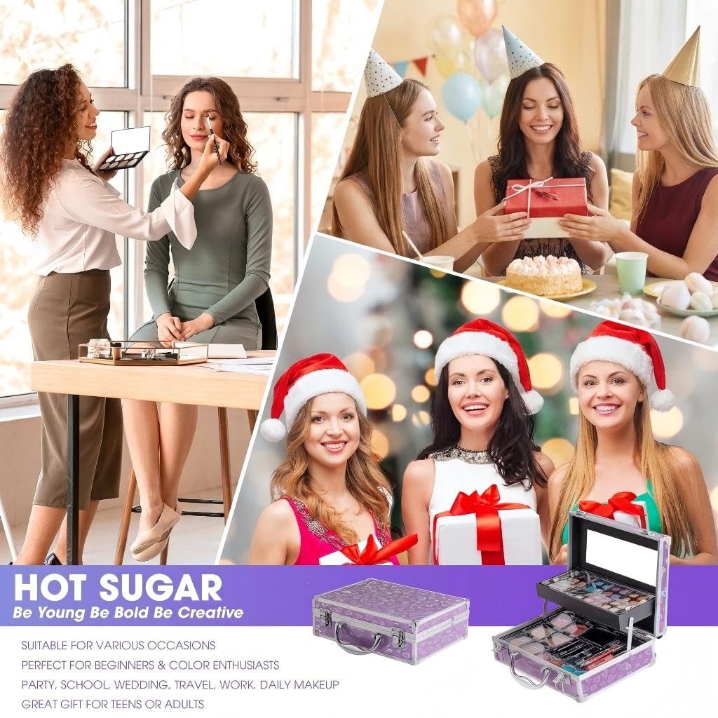 SET DE MAQUILLAJE HOT SUGAR DELUXE STARTER PURPLE LOVE - 4