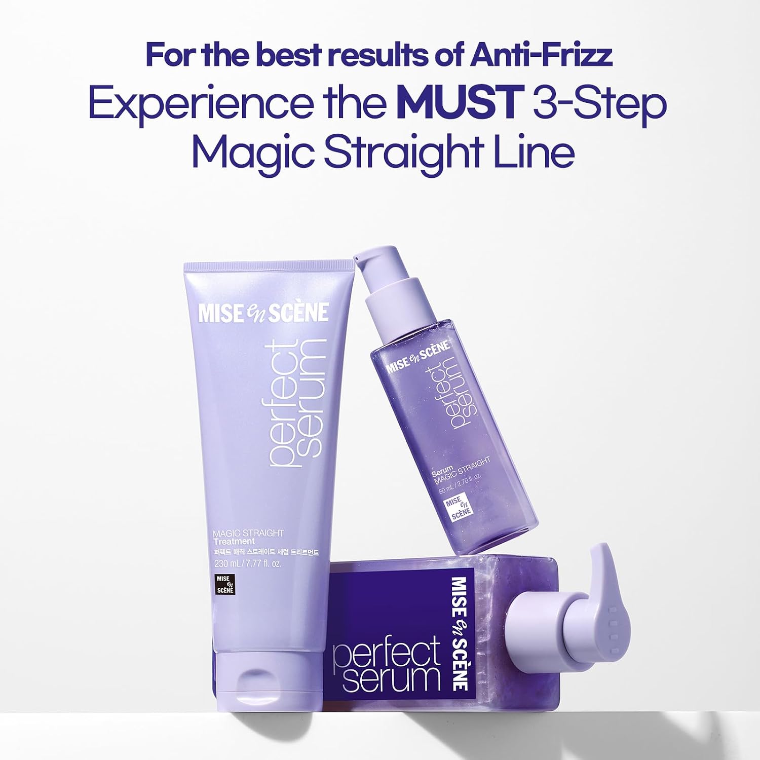 SET DE CUIDADO CAPILAR MISE EN SCENE MAGIC STRAIGHT SERUM TRAVEL KIT TSA - 3