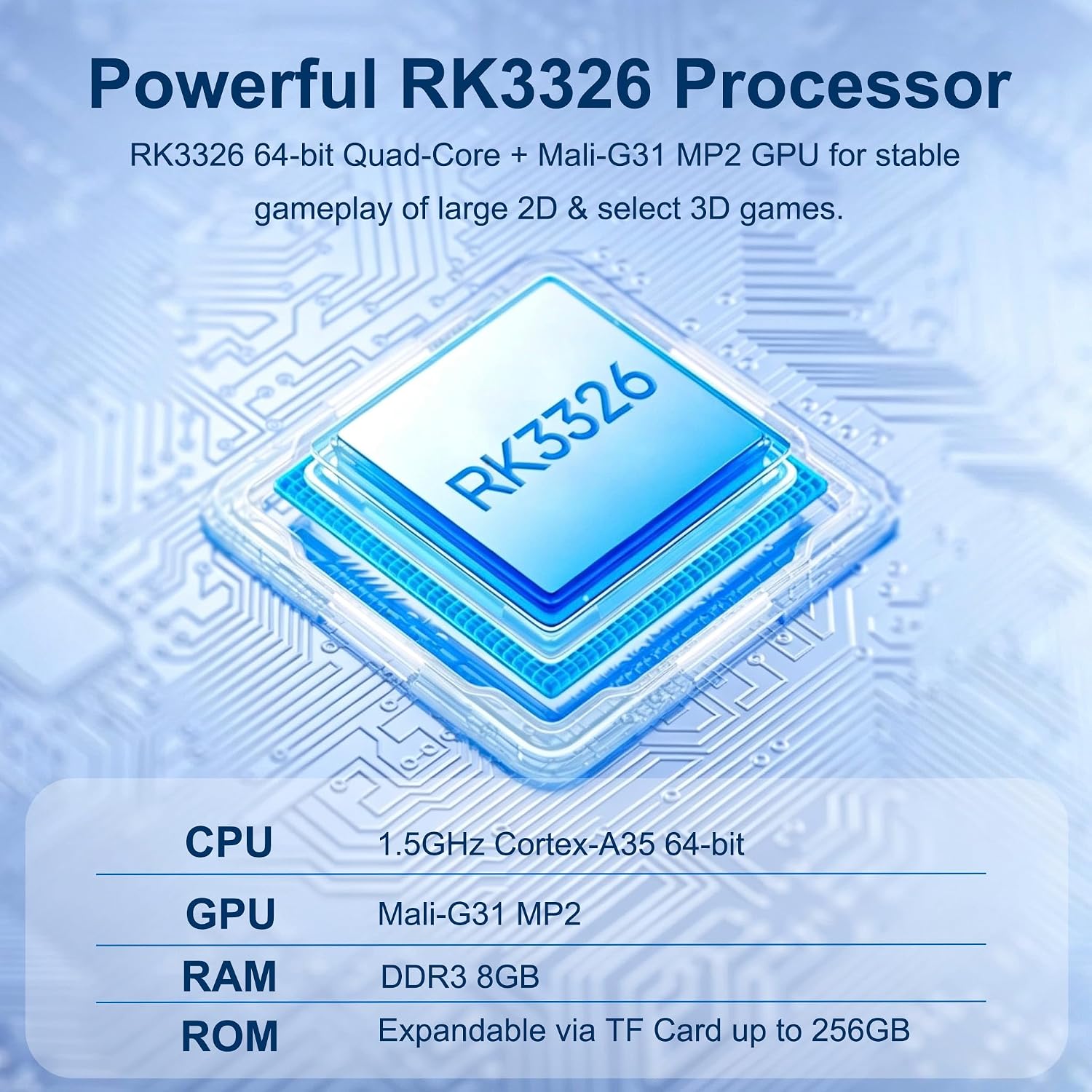 CONSOLA PORTÁTIL RETRO HAVFOY R39 ULTRA 8GB AZUL - 4