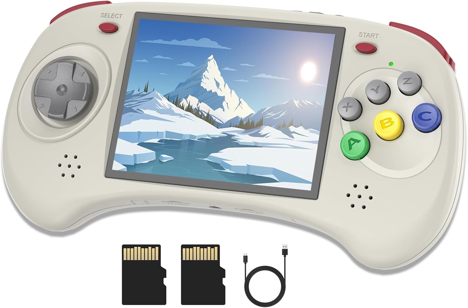 CONSOLA PORTÁTIL DOSNURA RG ARC-D RETRO 4' IPS LINUX Y ANDROID 11 128GB GRIS - 1