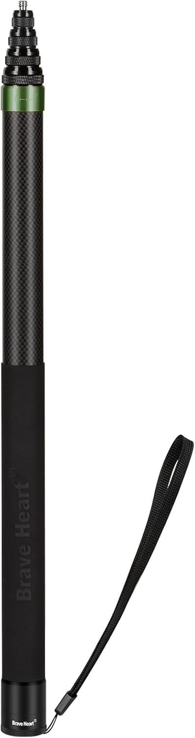SELFIE STICK DE FIBRA DE CARBONO SALYMECONY 3.0 M PARA CÁMARAS INSTA360 Y GOPRO - 1
