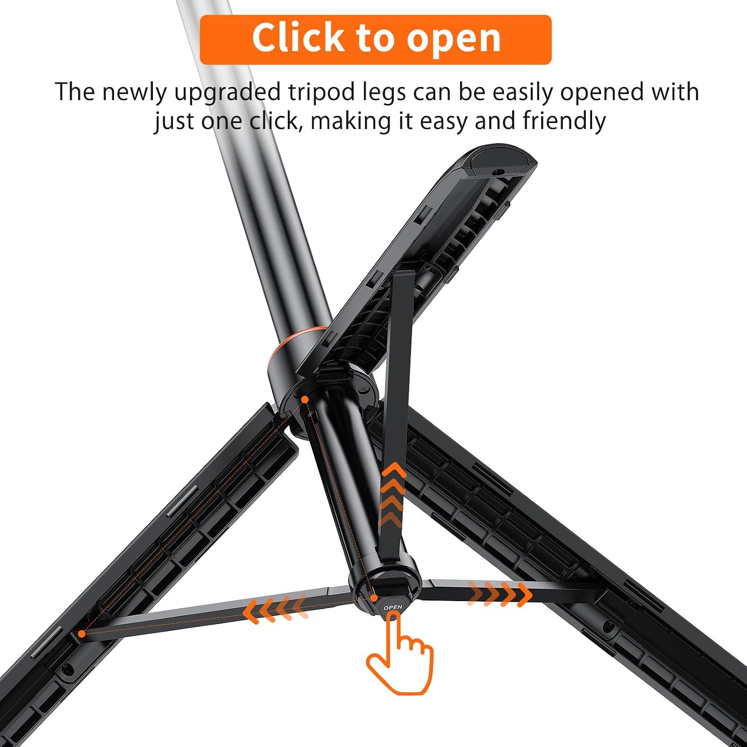 TRÍPODE PARA CÁMARA VRIG TP21 TELESCÓPICO 54 PULGADAS CON SELFIE STICK Y SOPORTE IMPERMEABLE - 3
