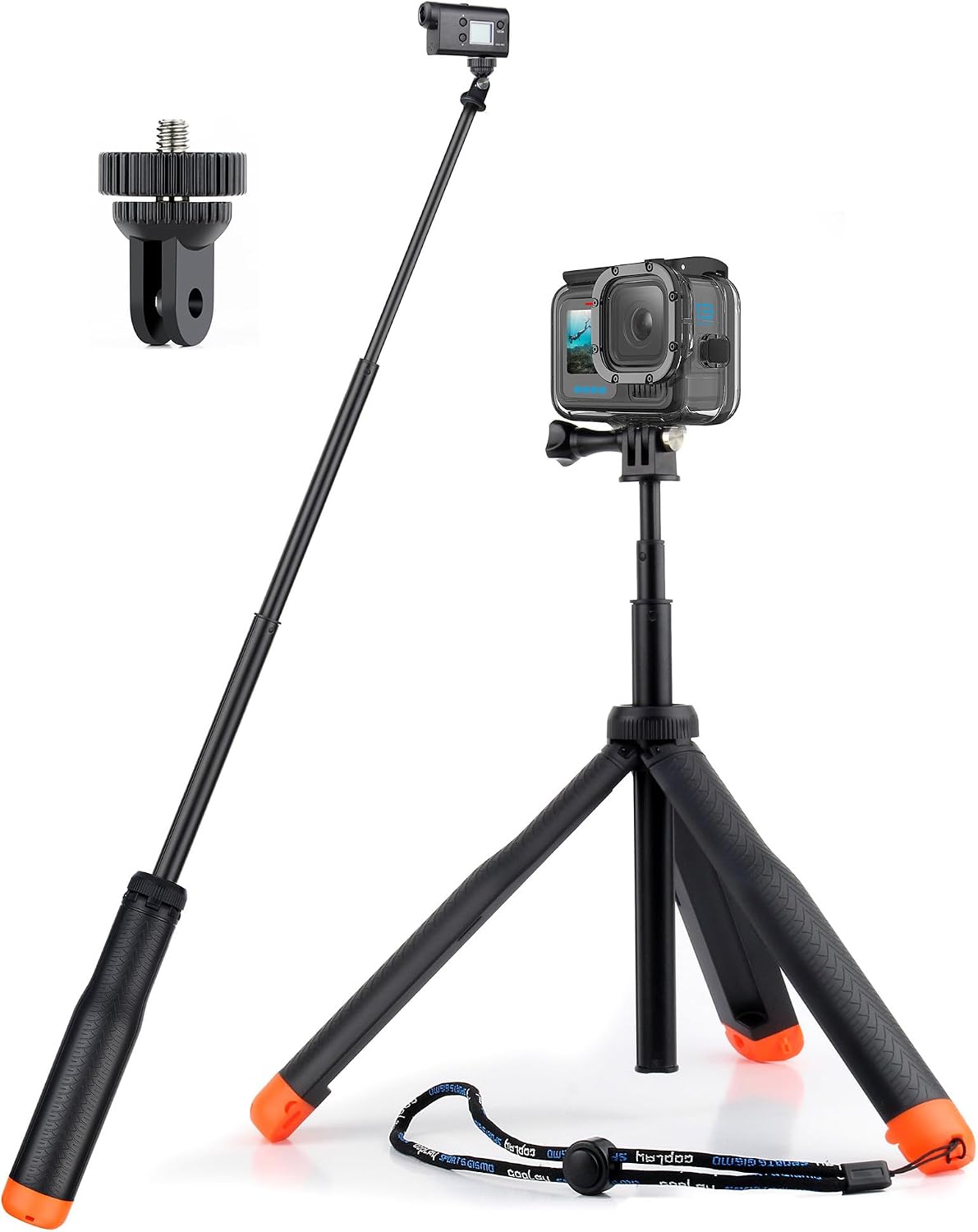 TRÍPODE FLOTANTE Y SELFIE STICK GEPULY PARA GOPRO Y CÁMARAS DE ACCIÓN - 1