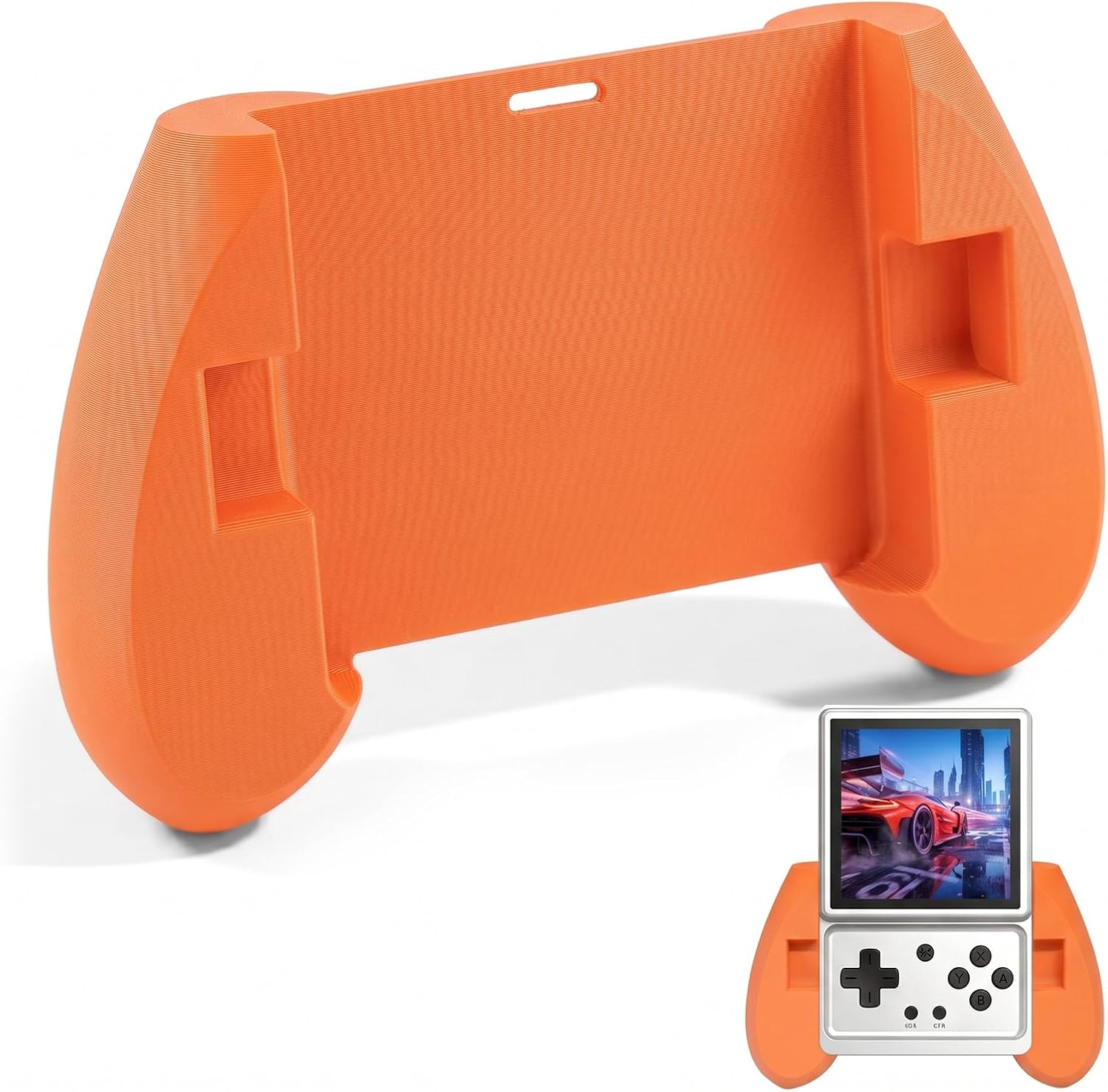 GRIP ERGONÓMICO PARA CONSOLA PORTÁTIL ANBERNIC RG ROTATE NARANJA - 1