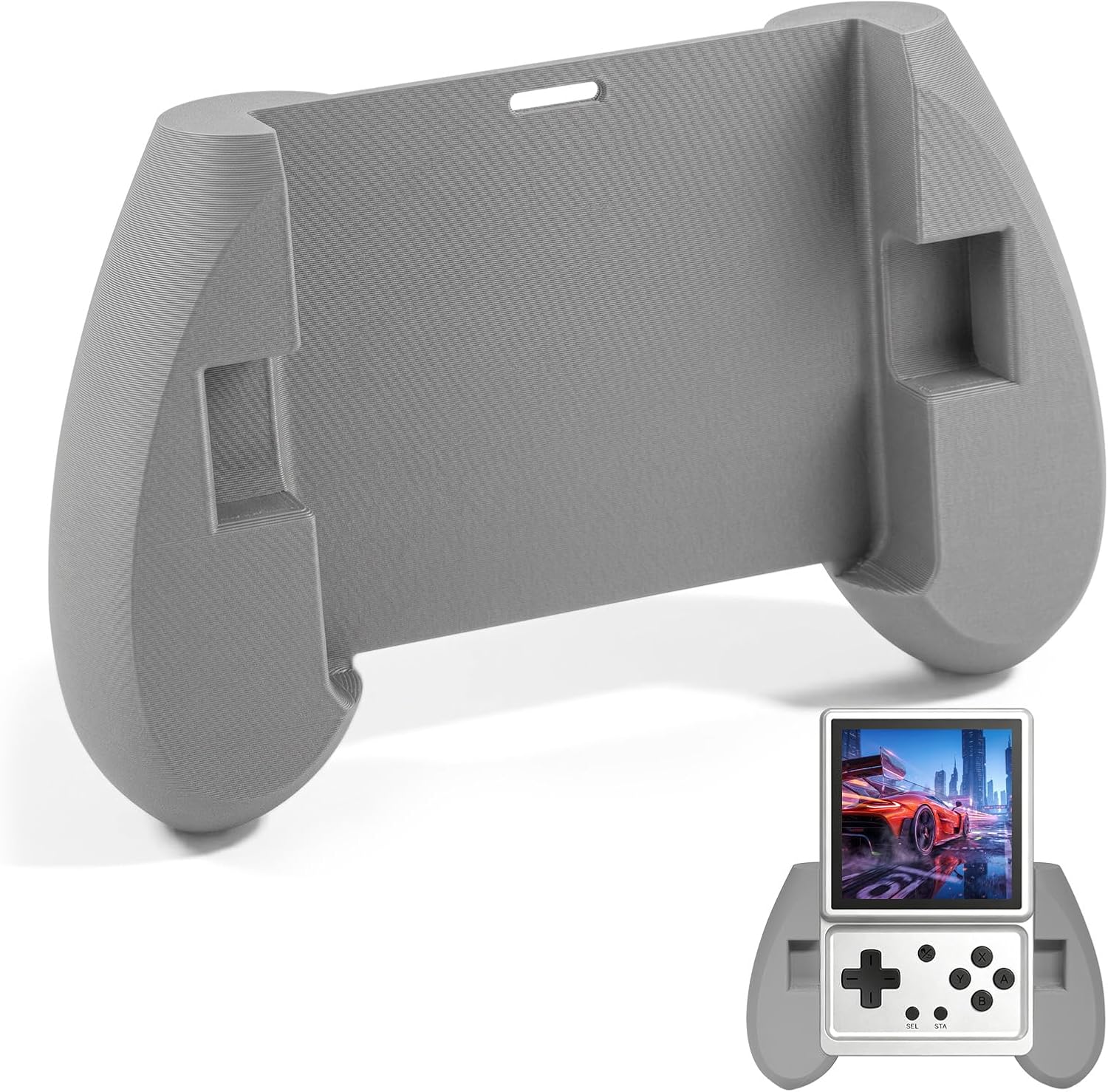 GRIP ERGONÓMICO PARA CONSOLA PORTÁTIL ANBERNIC RG ROTATE NARANJA - 5