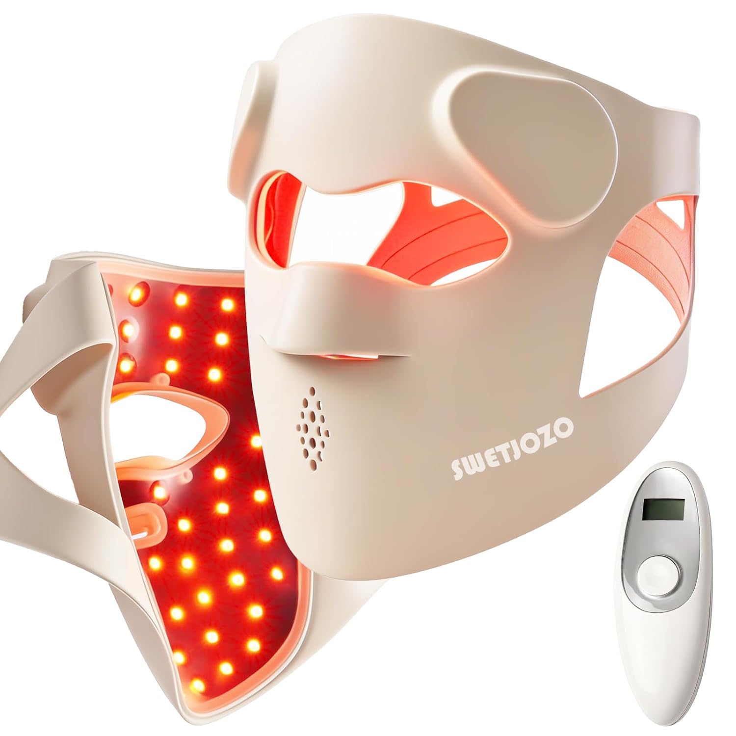 MASCARILLA FACIAL SWETJOZO RB-061 TERAPIA DE LUZ ROJA RECARGABLE USB-C 850NM - 1