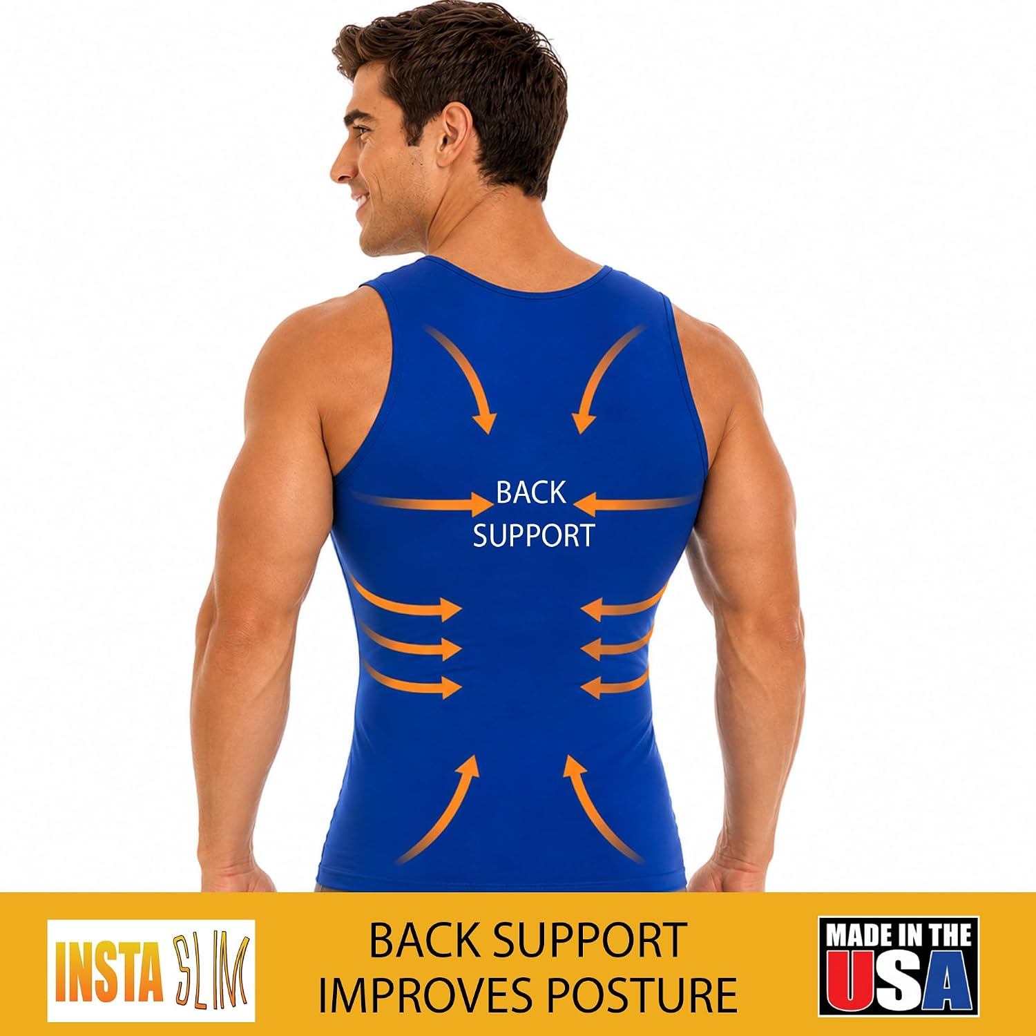 CAMISETA SIN MANGAS INSTA SLIM 3 PACK COMPRESIÓN PARA HOMBRE - 4