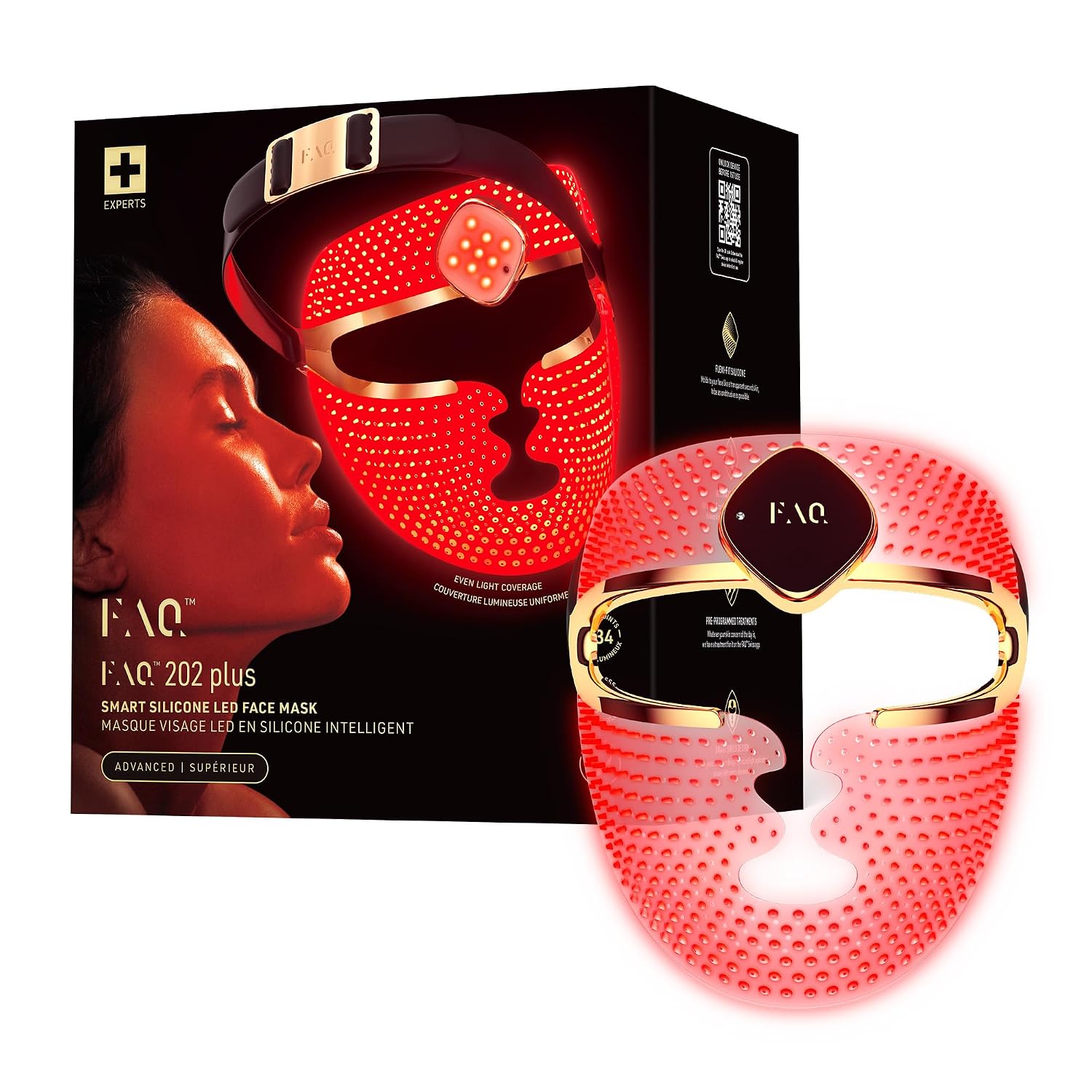 MASCARILLA FACIAL LED FAQ 202 PLUS 8 COLORES - 1