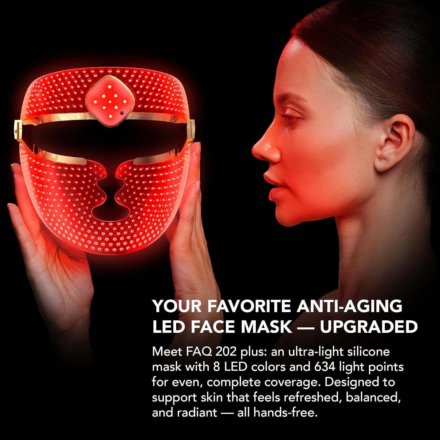 MASCARILLA FACIAL LED FAQ 202 PLUS 8 COLORES - 2