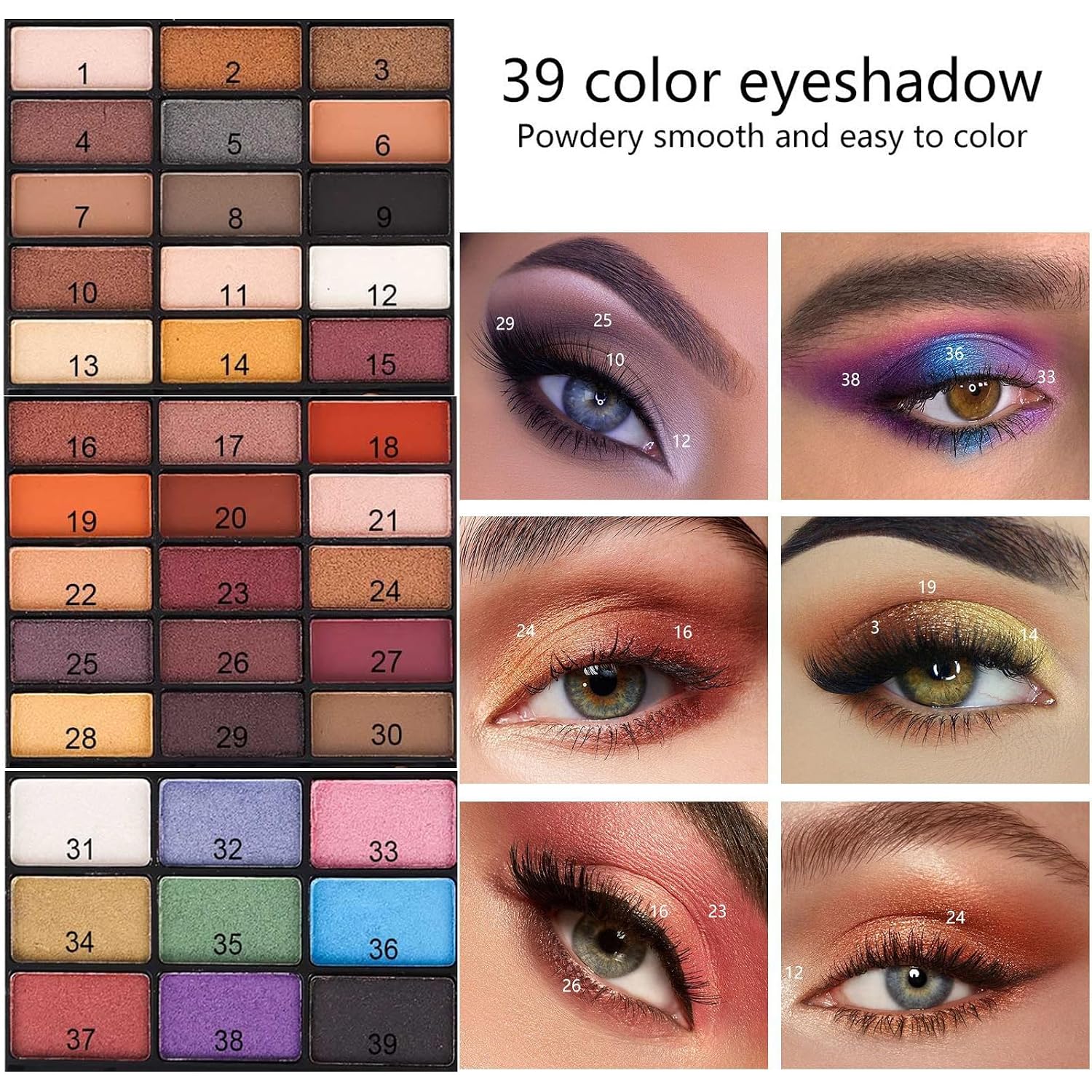 SET DE MAQUILLAJE MISS ROSE M 58 COLOR PROFESIONAL 331N - 4