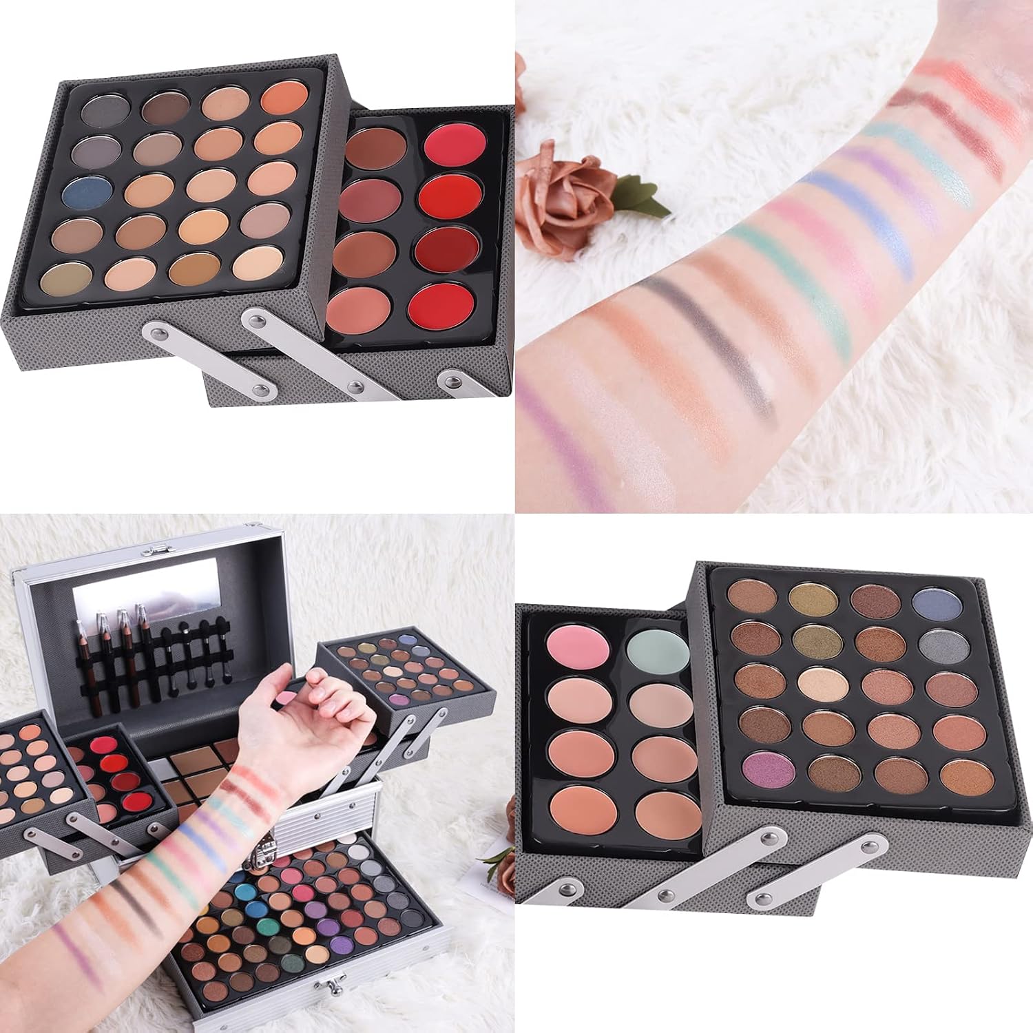 KIT DE MAQUILLAJE UNIFULL 132 COLORES TODO EN UNO PARA MUJER - 4
