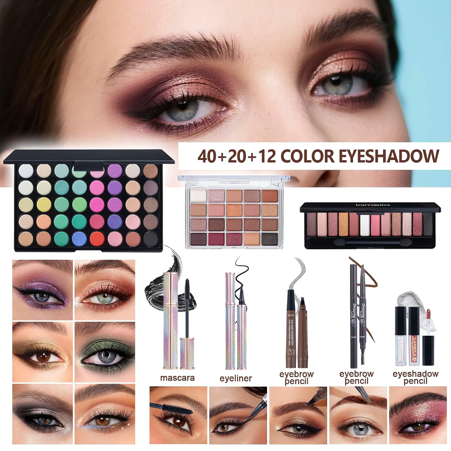 SET DE MAQUILLAJE TOOAEMIS ALL IN ONE KIT COMPLETO NEGRO - 3