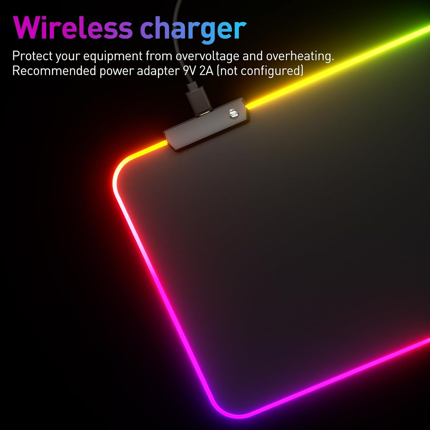 MOUSEPAD RGB DR CATCH GRANDE CON 14 MODOS DE ILUMINACIÓN - 5
