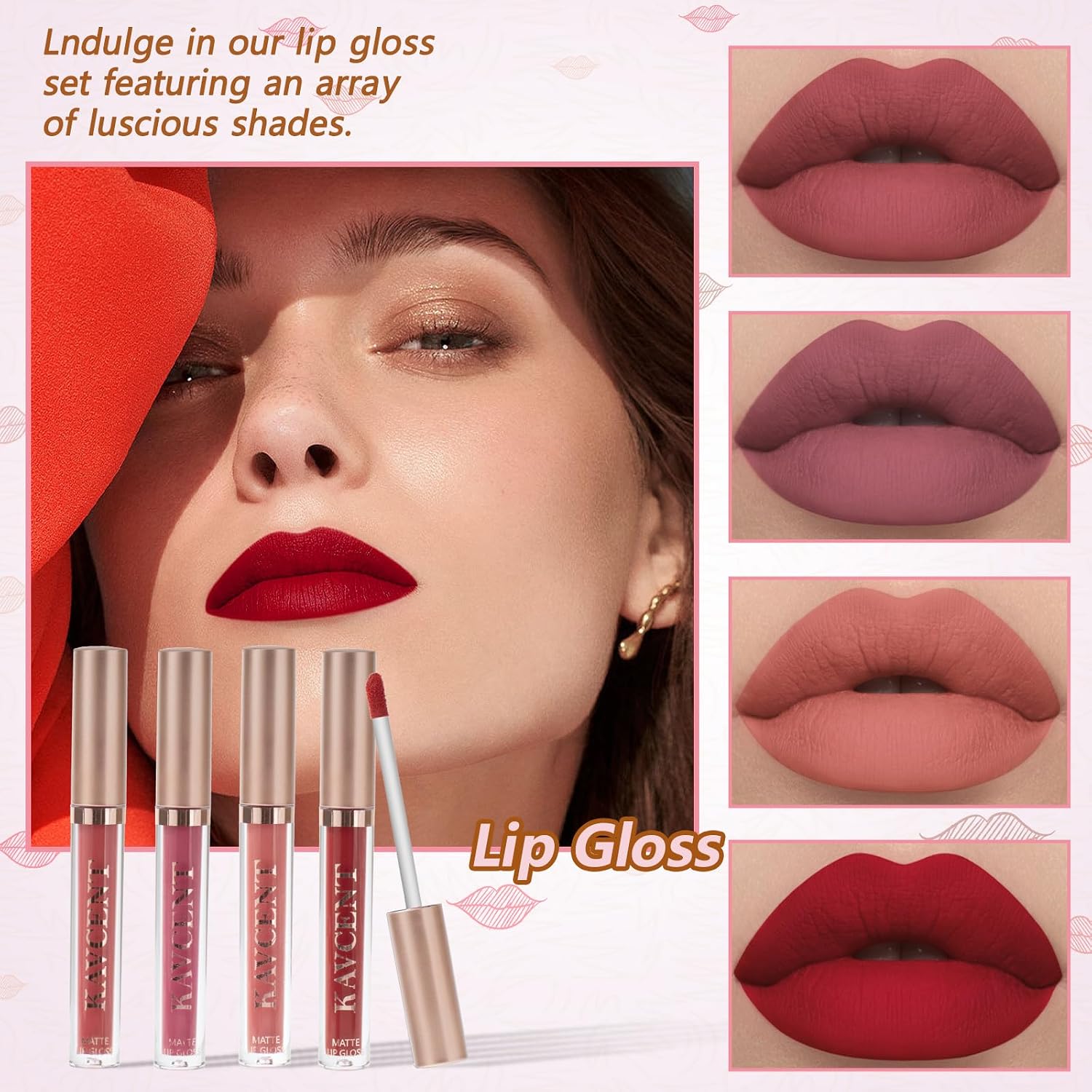 SET DE MAQUILLAJE KAVCENT COMPLETO PARA MUJER Y ADOLESCENTES - 4