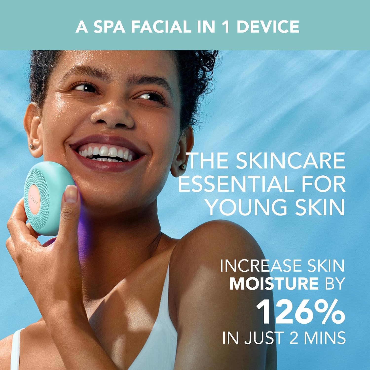 MASCARILLA FACIAL FOREO UFO 3 MINI HIDRATANTE CON LUZ ROJA - 2