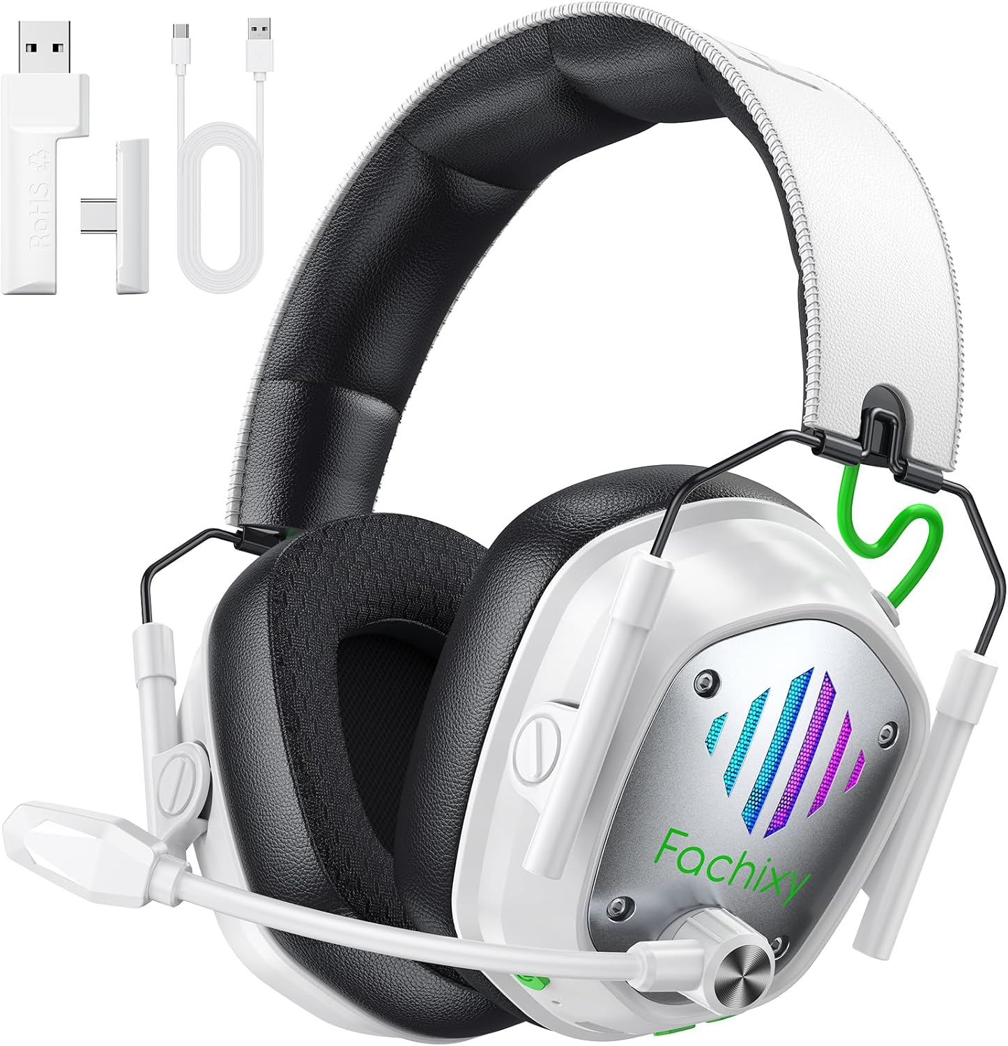 HEADSET INALÁMBRICO PARA GAMING FACHIXY VK81 PARA PS5, PS4, PC Y SWITCH - 1