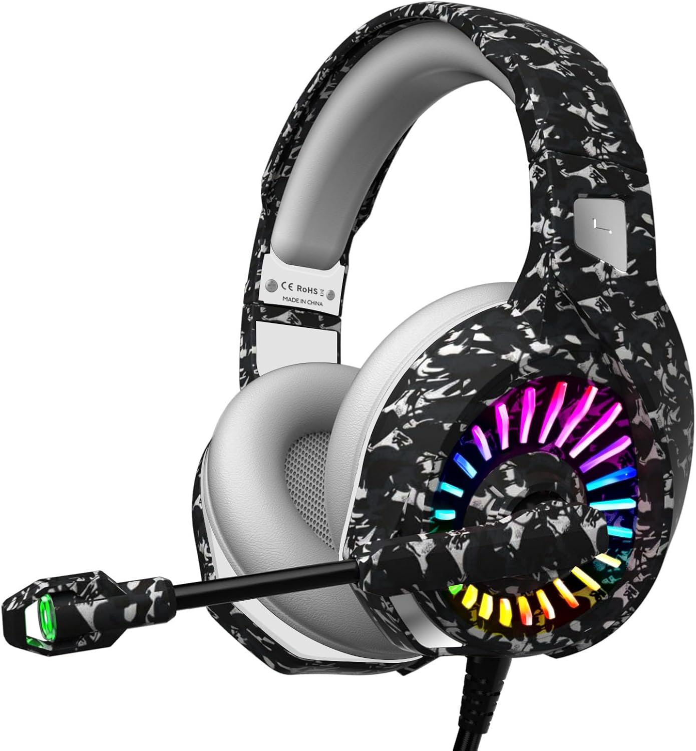 AUDÍFONOS GAMING ZIUMIER WIRED CAMO PARA PC, PS5, PS4, XBOX SERIES X|S - 1