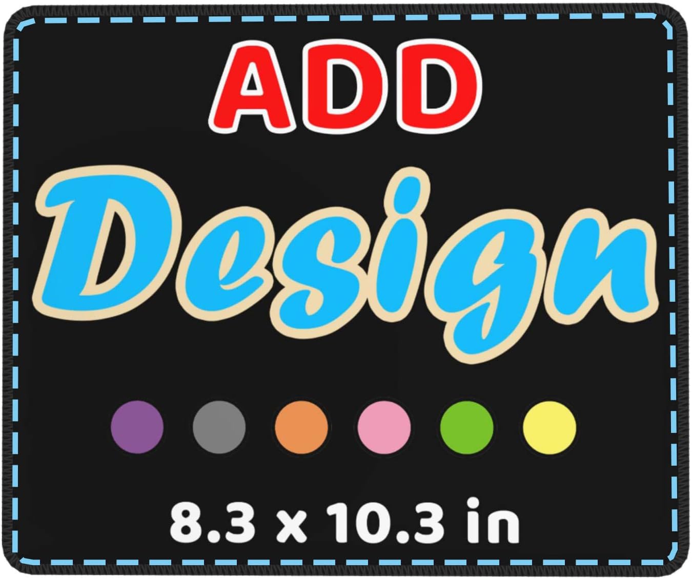 MOUSE PAD PERSONALIZADO HSPOILDOGED 26 X 21 CM CON BORDE COSIDO - 1