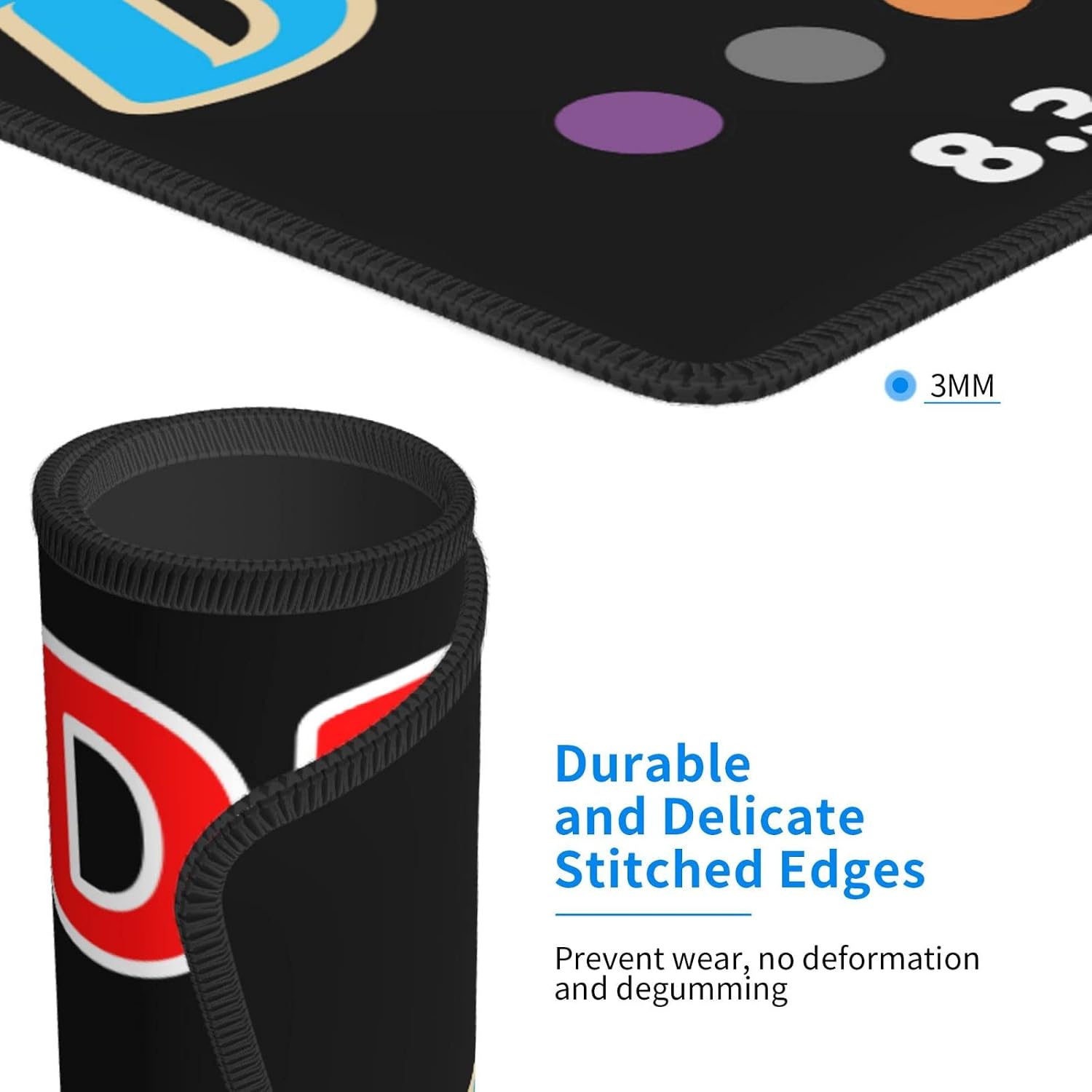 MOUSE PAD PERSONALIZADO HSPOILDOGED 26 X 21 CM CON BORDE COSIDO - 4