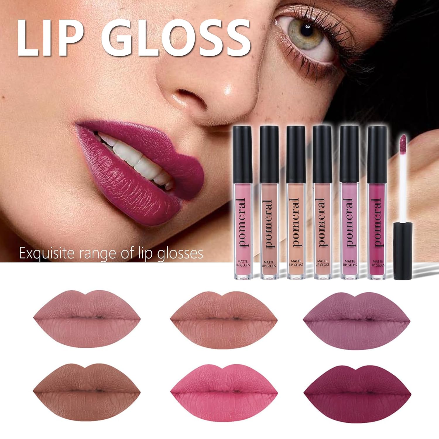 SET DE MAQUILLAJE POMCRAL PARA MUJER CON PALETA DE 40 COLORES Y ACCESORIOS - 5