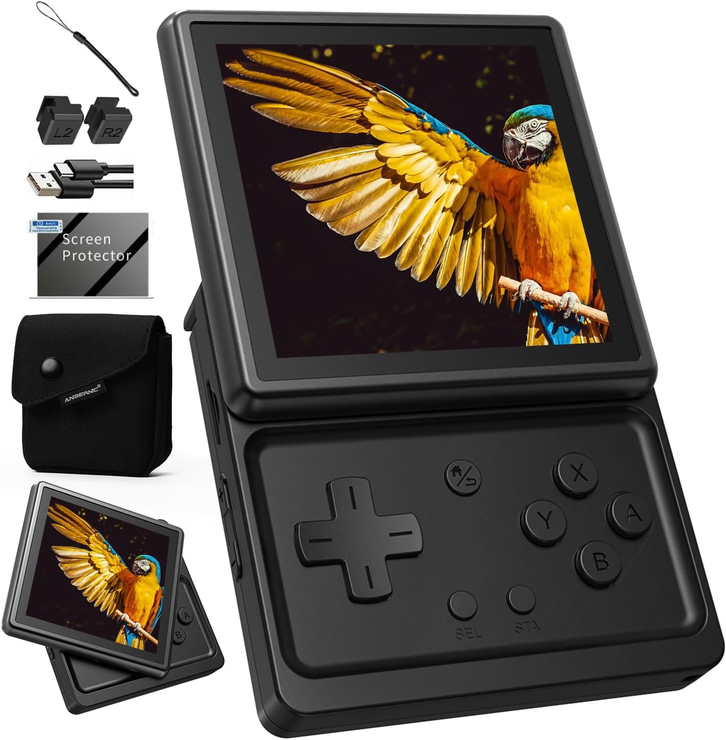 CONSOLA PORTÁTIL RG AMBERNIC ROTATE ANDROID 12 3GB 32GB PANTALLA GIRATORIA 3.5 PULG - 1
