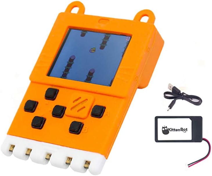 CONSOLA DE VIDEOJUEGOS RETRO KITTENBOT MEOWBIT NARANJA - 1