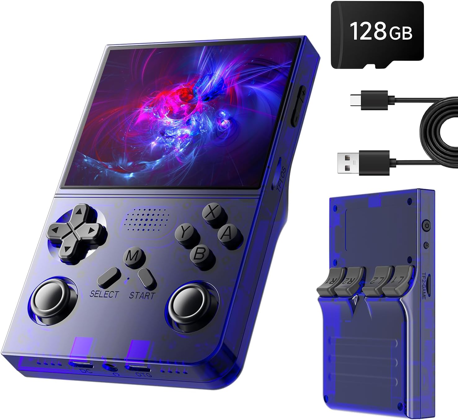 CONSOLA PORTÁTIL RETRO YKASEK R40 128GB AZUL - 1