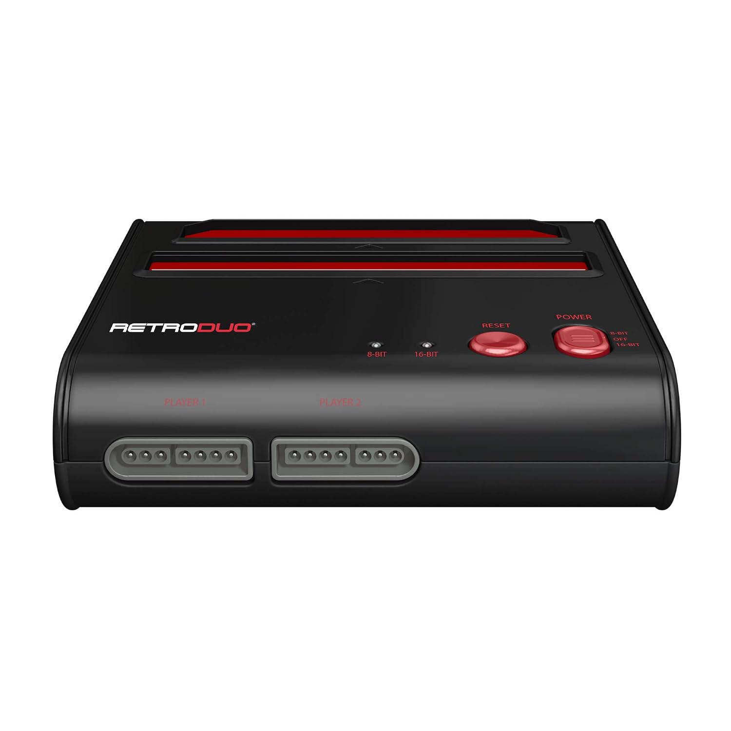 CONSOLA RETRO-BIT RETRO DUO 2 EN 1 PARA NES Y SNES NEGRA - 4